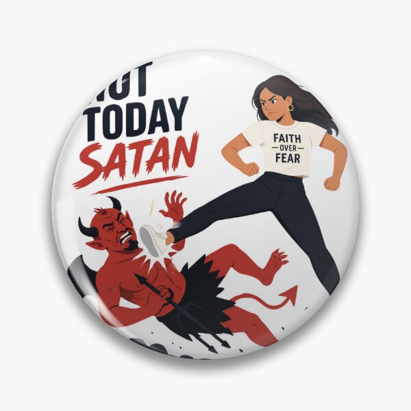 Item preview, Not Today Satan Faith over Fear designed and sold by Liberty To Go.