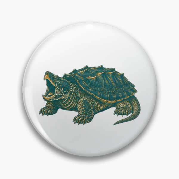 Item preview, Canyon Teal Alligator Snapping Turtle  designed and sold by TJT-GRAPHIX.
