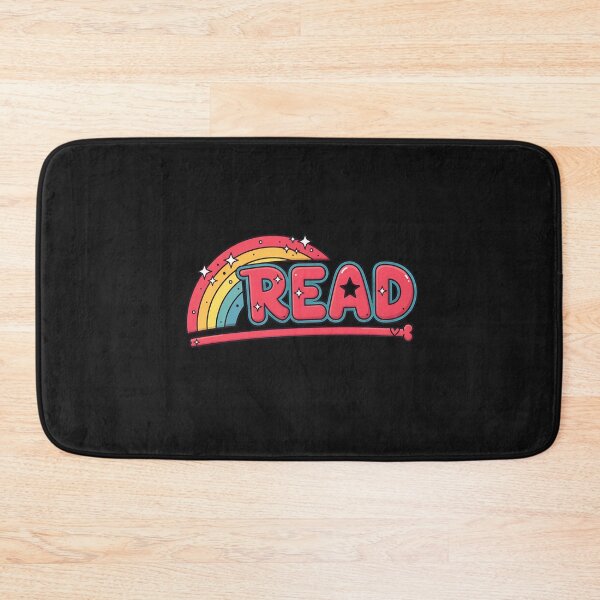 Item preview, READ Retro Rainbow Book Lover Design designed and sold by DoodleVerseDark.