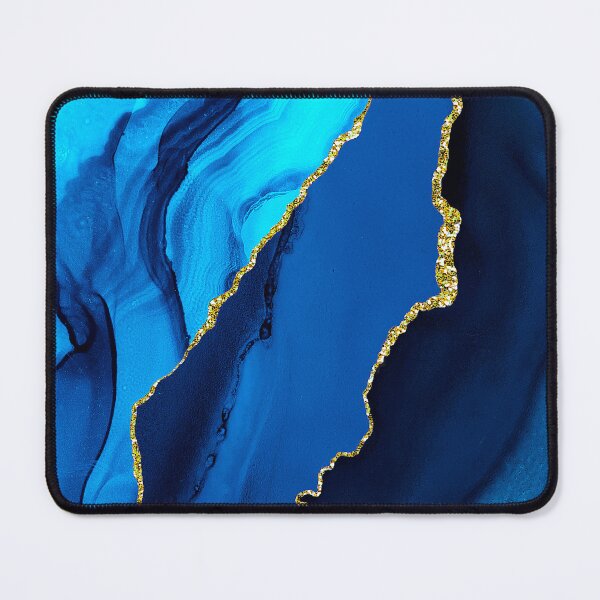 Item preview, Luxurious Teal, Turquoise-Colored And Royal Blue Faux Marble designed and sold by DEC02.