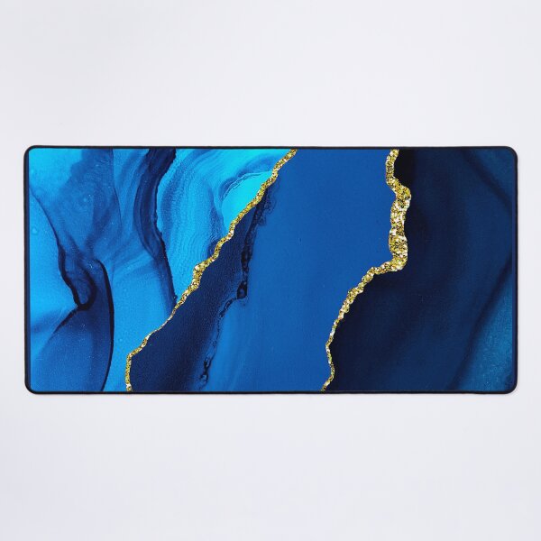 Item preview, Luxurious Teal, Turquoise-Colored And Royal Blue Faux Marble  designed and sold by DEC02.