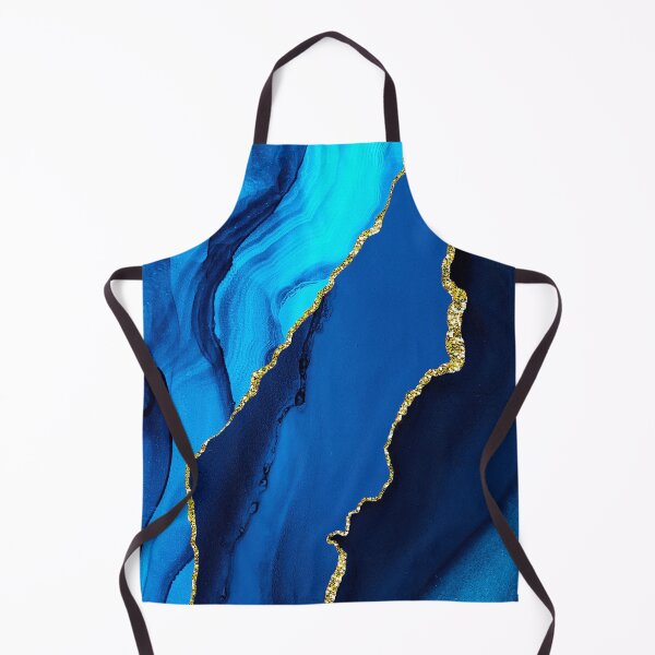 Item preview, Luxurious Teal, Turquoise-Colored And Royal Blue Faux Marble  designed and sold by DEC02.