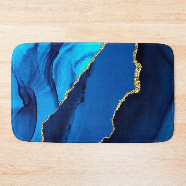 Item preview, Luxurious Teal, Turquoise-Colored And Royal Blue Faux Marble  designed and sold by DEC02.