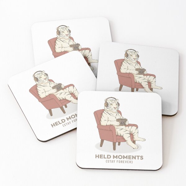 Item preview, Bengal Tiger Listening to Music Retro Illustration designed and sold by Cozy Vintage Animal.