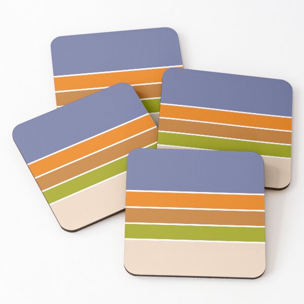 Item preview, Scandinavian 70s Fjord Vintage Retro Stripes designed and sold by Deutschic.