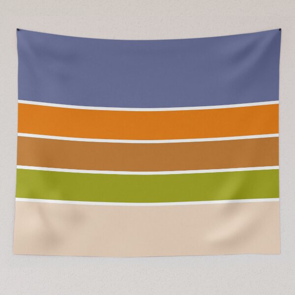 Item preview, Scandinavian 70s Fjord Vintage Retro Stripes designed and sold by Deutschic.