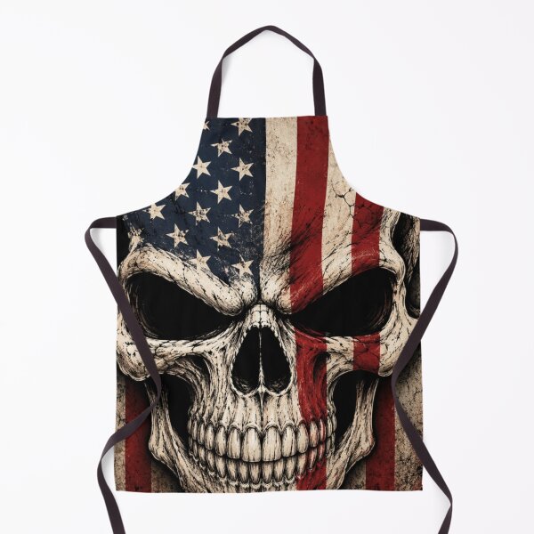 Item preview, Patriot Skull – Distressed American Flag Skull | USA Freedom Graphic T-Shirt designed and sold by 18 Life Outlaw.