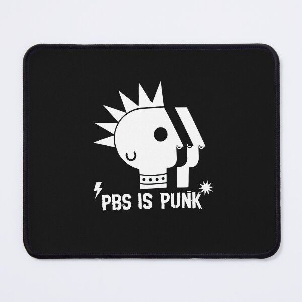 Item preview, Public TV Punk Mohawk Skull Logo Parody designed and sold by DoodleVerseDark.