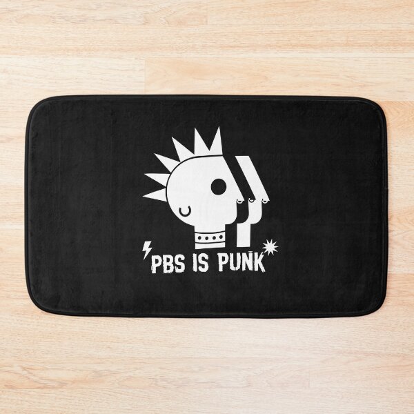 Item preview, Public TV Punk Mohawk Skull Logo Parody  designed and sold by DoodleVerseDark.