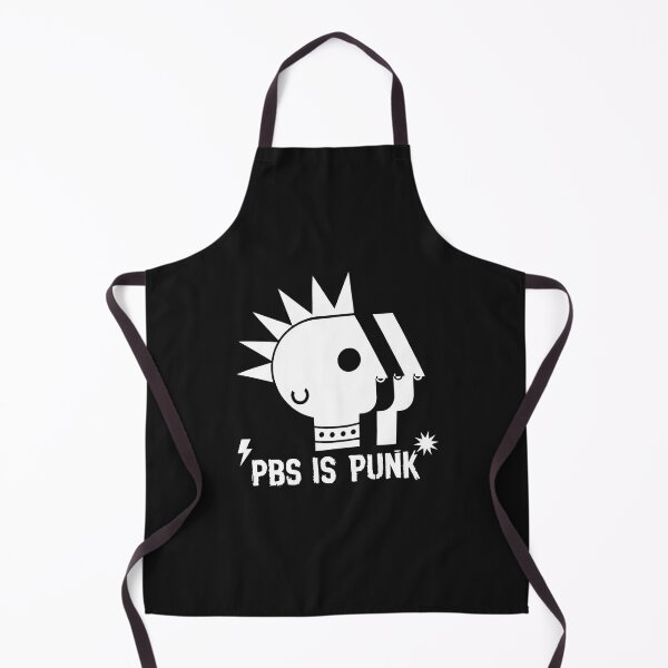 Item preview, Public TV Punk Mohawk Skull Logo Parody designed and sold by DoodleVerseDark.
