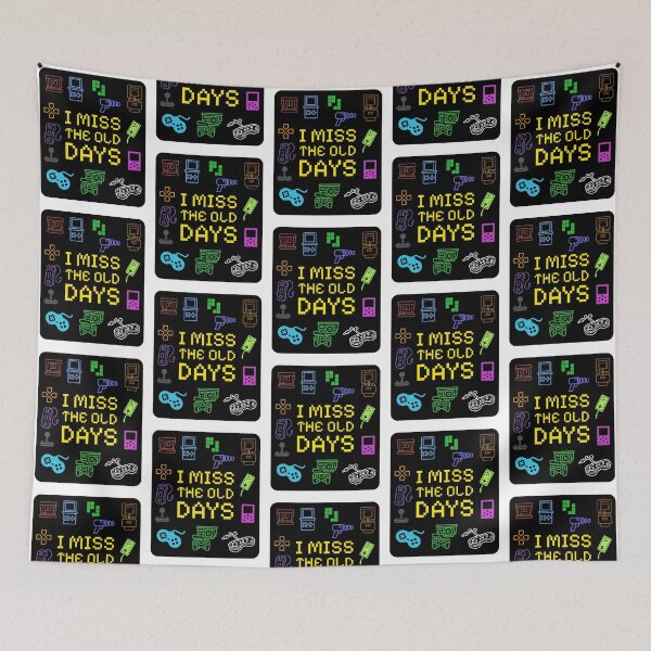 Item preview, I Miss The Old Days Retro Gaming Pixel Art designed and sold by DPL1993.