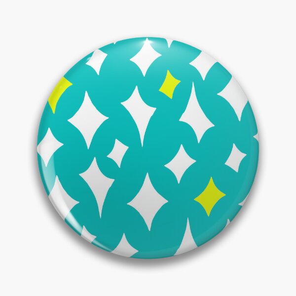 Item preview, Mid-Century Modern Diamond Stars Pattern On Turquoise Hues designed and sold by DEC02.