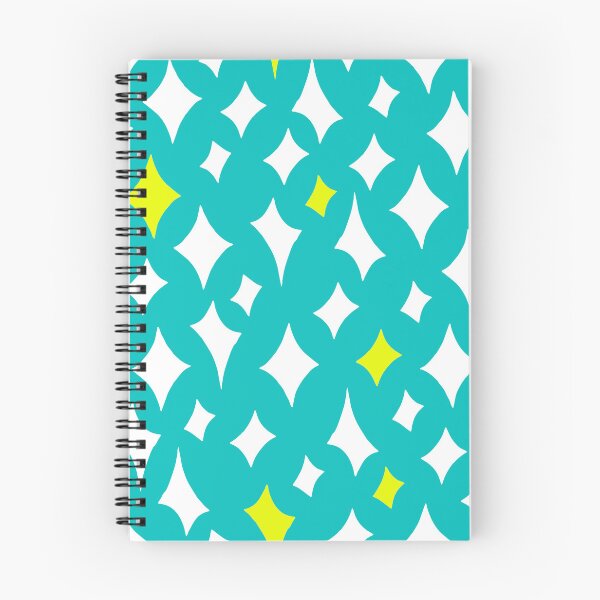 Item preview, Mid-Century Modern Diamond Stars Pattern On Turquoise Hues designed and sold by DEC02.
