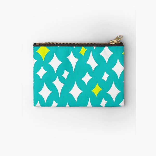 Item preview, Mid-Century Modern Diamond Stars Pattern On Turquoise Hues designed and sold by DEC02.