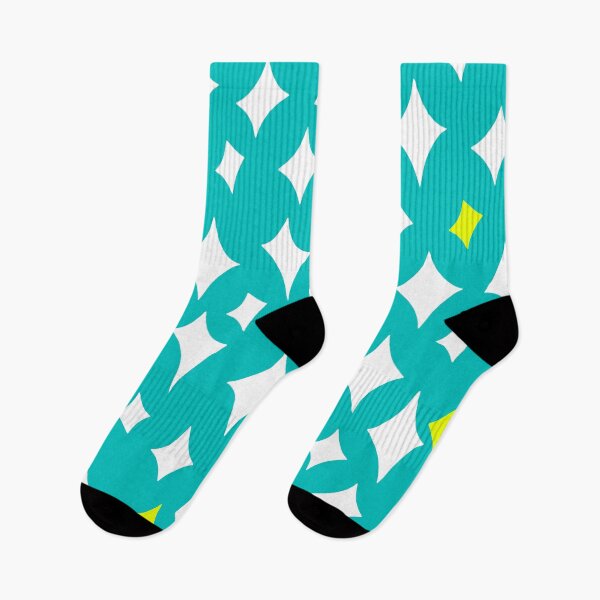 Item preview, Mid-Century Modern Diamond Stars Pattern On Turquoise Hues designed and sold by DEC02.