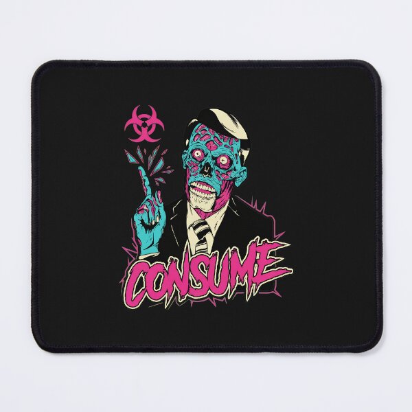 Item preview, Consume Zombie Pointing Retro Horror Graphic designed and sold by DoodleVerseDark.