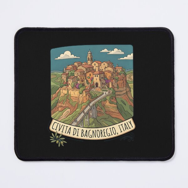 Item preview, Italian Hill Town Civita di Bagnoregio Travel designed and sold by DoodleVerseDark.