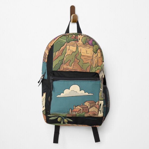 Item preview, Italian Hill Town Civita di Bagnoregio Travel designed and sold by DoodleVerseDark.