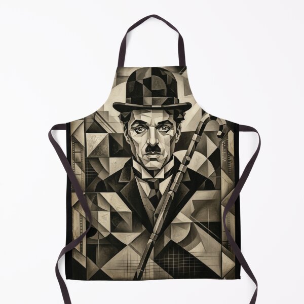 Item preview, Geometric Charlie Chaplin: Abstract Noir Portrait designed and sold by jeugenet.