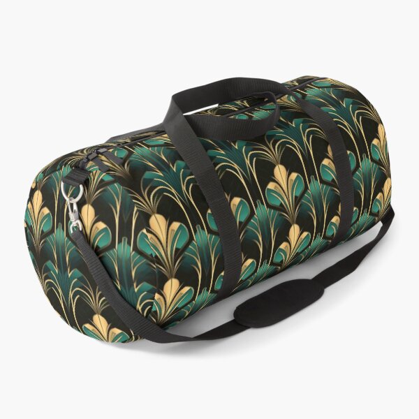 Item preview, Teal-Green And Golden Luxurious Art Deco Pattern designed and sold by DEC02.