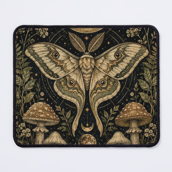 Item preview, Mystic Forest Moth Moon Botanical designed and sold by therbear.