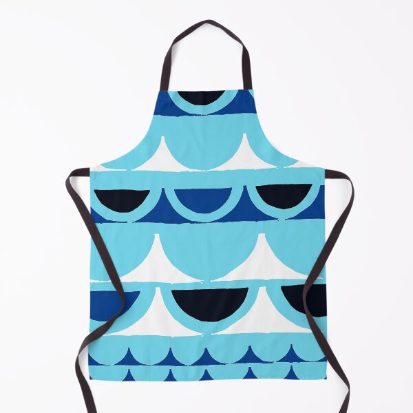 Item preview, Mid-Century Modern Blue And Aqua Seaside Geometric Pattern designed and sold by DEC02.