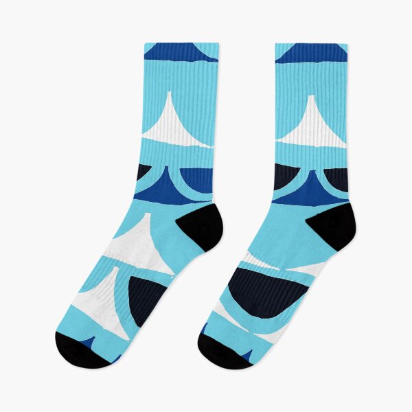 Item preview, Mid-Century Modern Blue And Aqua Seaside Geometric Pattern designed and sold by DEC02.