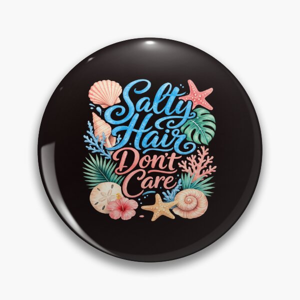 Item preview, Salty Hair Dont Care Beach Summer Watercolor designed and sold by Lozarux.