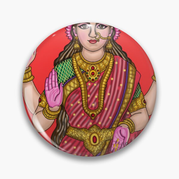 Item preview, Goddess Lakshmi Artwork | Sacred Hindu Divine Mother Digital Illustration designed and sold by Harshit_Digital_Arts.