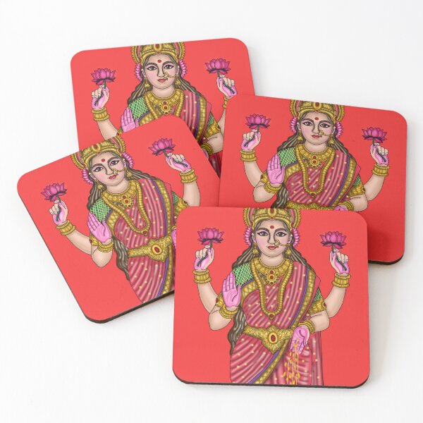Item preview, Goddess Lakshmi Artwork | Sacred Hindu Divine Mother Digital Illustration designed and sold by Harshit_Digital_Arts.