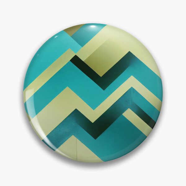Item preview, Art Deco Pattern In Teal Blue And Yellow designed and sold by DEC02.