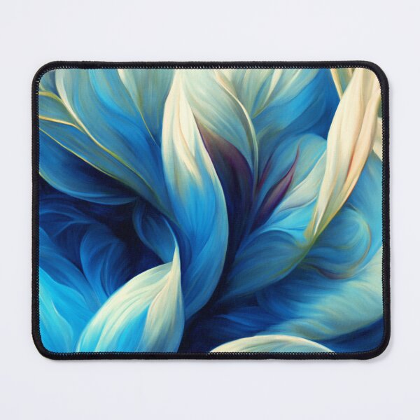 Item preview, Icy Blue Elegant Floral Swirls Abstract Art Design designed and sold by DEC02.