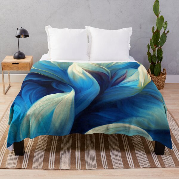 Item preview, Icy Blue Elegant Floral Swirls Abstract Art Design  designed and sold by DEC02.