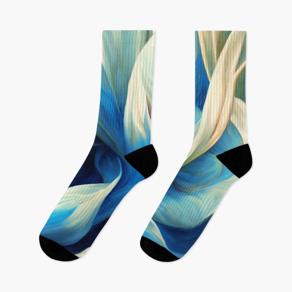 Item preview, Icy Blue Elegant Floral Swirls Abstract Art Design  designed and sold by DEC02.