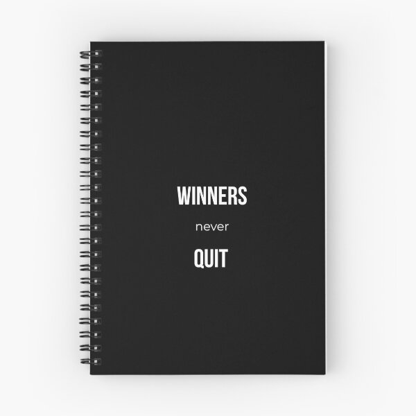 Item preview, Winners Never Quit - Motivational Quote designed and sold by VincereCo.