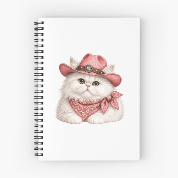 Item preview, Persian Cat Pink Cowgirl Western Charm Design designed and sold by BrandyandBeyond.