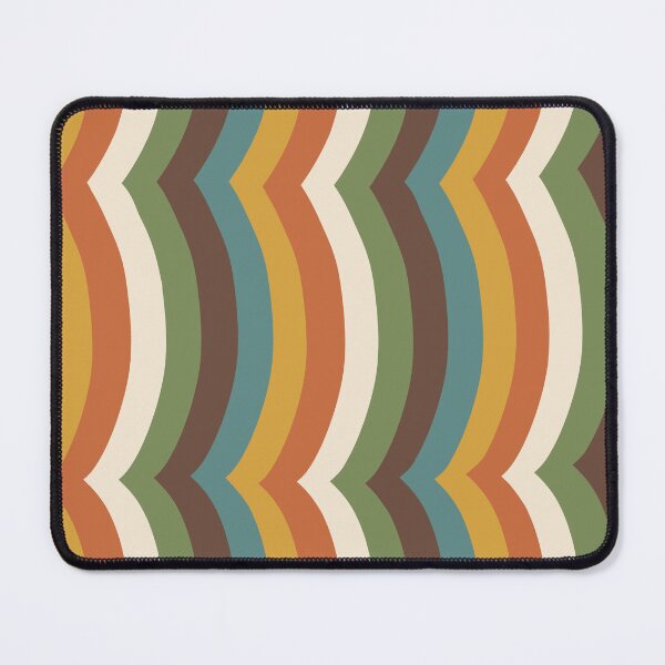 Item preview, Iconic Scandinavian 70s Vintage Wavy Stripes Pattern designed and sold by Deutschic.
