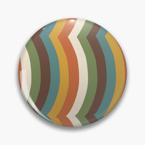 Item preview, Iconic Scandinavian 70s Vintage Wavy Stripes Pattern designed and sold by Deutschic.