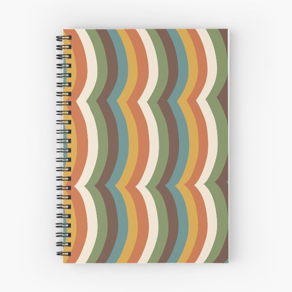 Item preview, Iconic Scandinavian 70s Vintage Wavy Stripes Pattern designed and sold by Deutschic.