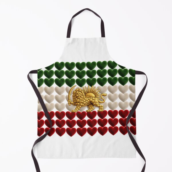 Item preview, Persian Lion and Sun Flag Hearts | Shir o Khorshid Iranian Pride Design designed and sold by My Joyful Charm Store.