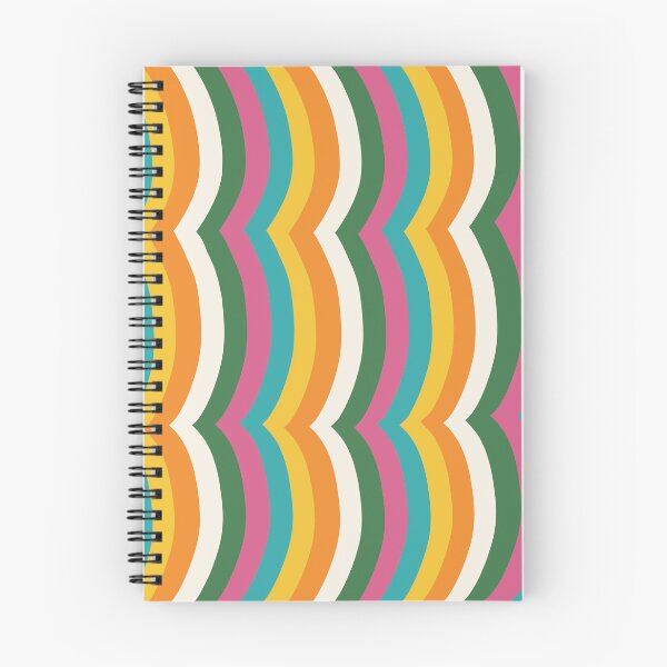 Item preview, Iconic Colorful 70s Vintage Wavy Stripes Pattern designed and sold by Deutschic.