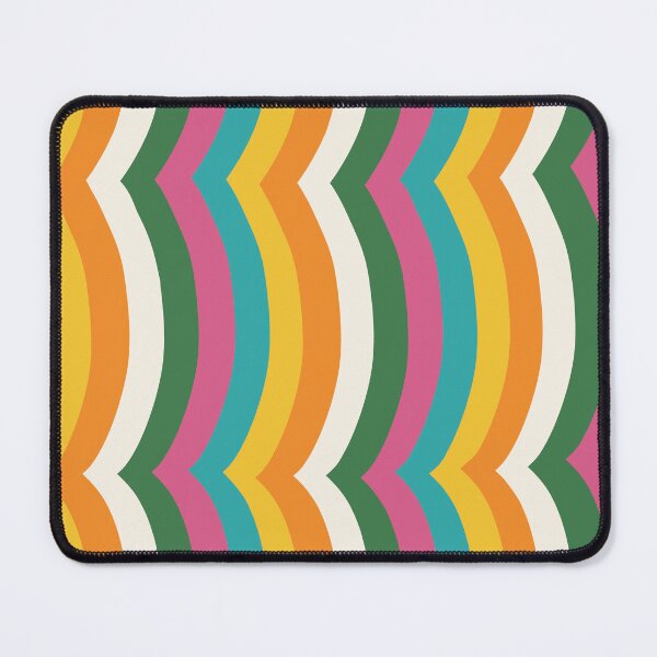 Item preview, Iconic Colorful 70s Vintage Wavy Stripes Pattern designed and sold by Deutschic.