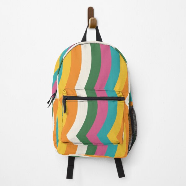 Item preview, Iconic Colorful 70s Vintage Wavy Stripes Pattern designed and sold by Deutschic.