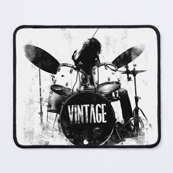 Item preview, Vintage Rock Drummer Music Print designed and sold by CosmicRockArt.