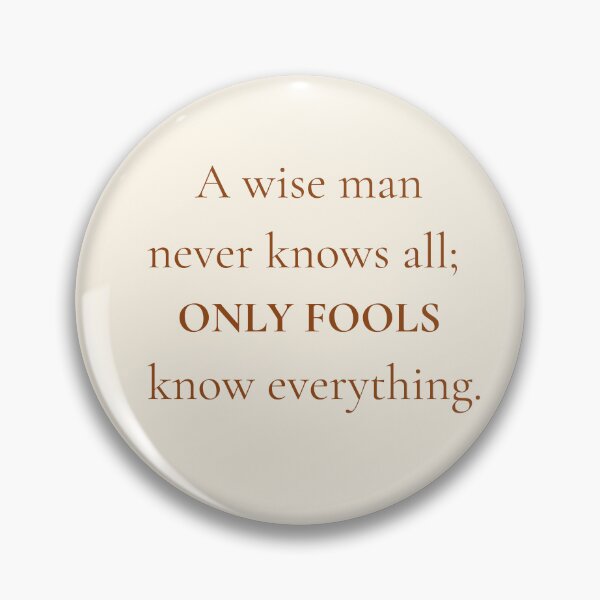 Item preview, Wise Man Never Knows All – African Proverb designed and sold by WitWiseDesigns.
