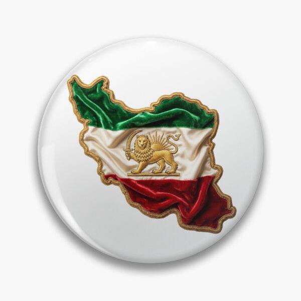 Item preview, Persian Map Pahlavi Flag designed and sold by My Joyful Charm Store.