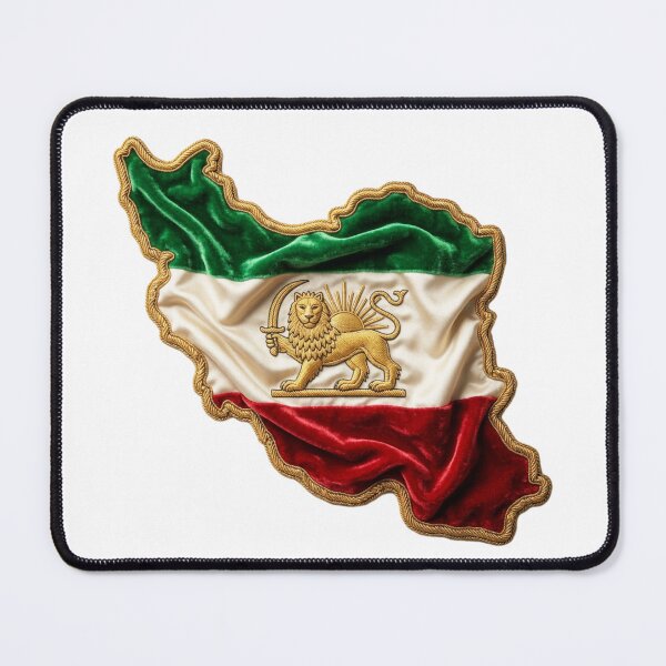 Item preview, Persian Map Pahlavi Flag designed and sold by My Joyful Charm Store.