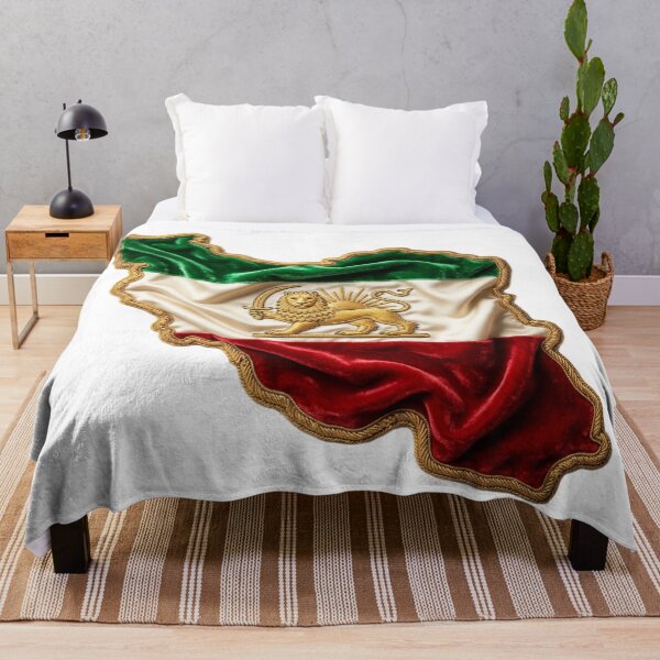 Item preview, Persian Map Pahlavi Flag designed and sold by My Joyful Charm Store.
