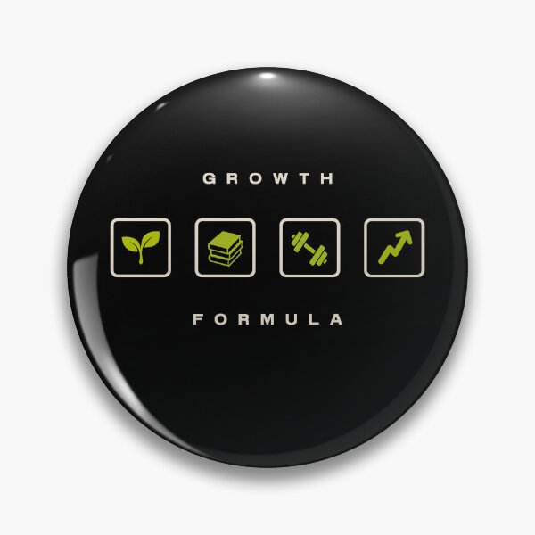 Item preview, Growth Formula | Minimalist Self Improvement Motivation Design designed and sold by Lynn Creates.