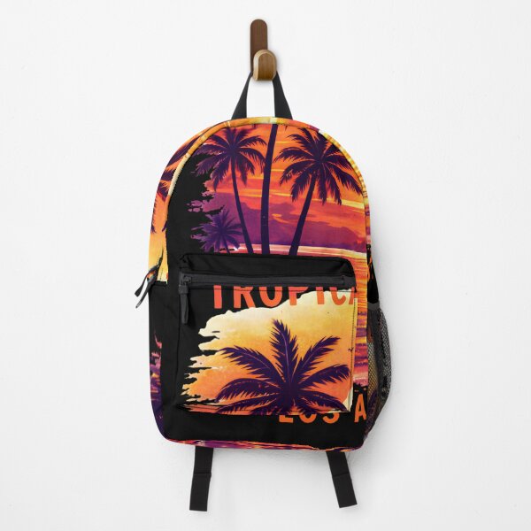 Item preview, Tropical Sunset Los Angeles T‑Shirt – Vibrant Coastal Style designed and sold by Fashion Lovers Hub.